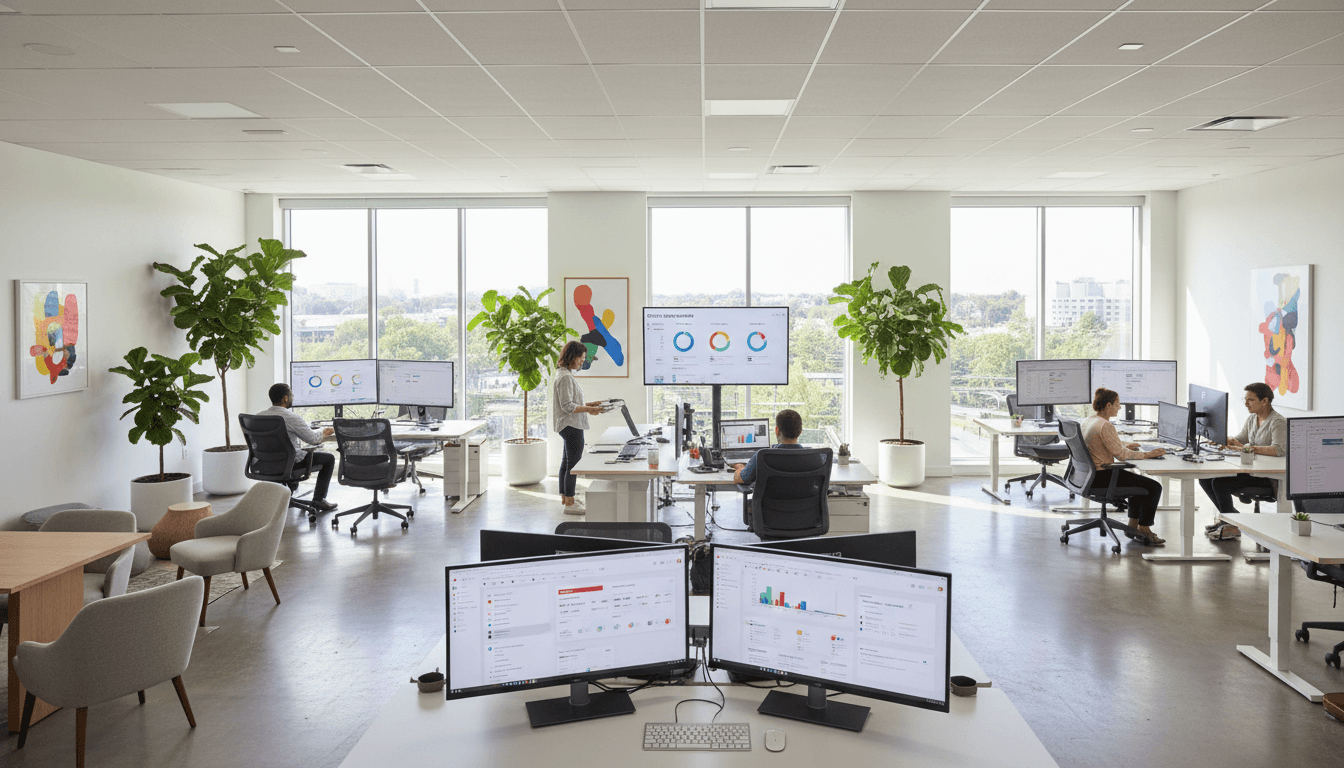 Marketing dashboard and analytics visuals